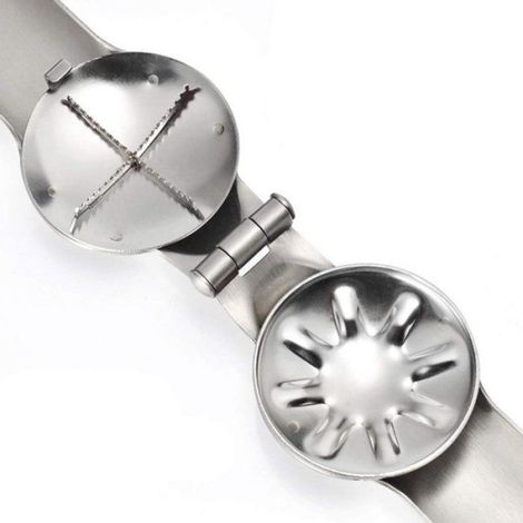 Coupe-Châtaignes Et Noix, Lame En Croix Inox 17 cm, Coupe-Coque À Levier, Antidérapant, Épluche-Noix Cuisine (1/4)