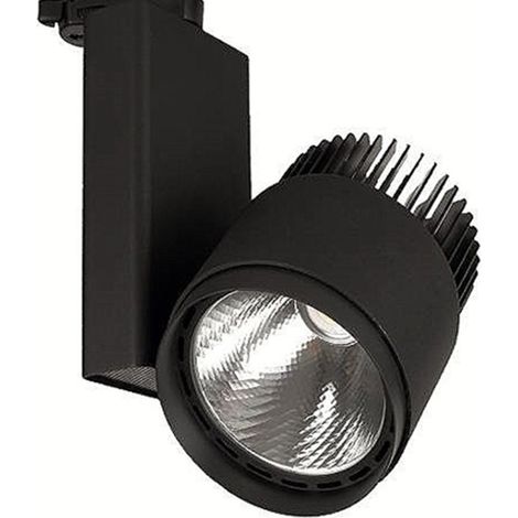 Lámpara LED CREE 50W trifásica 50W blanco neutral 4500K LED Spotlight  Color del soporte: Negro