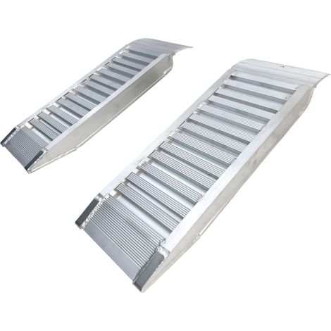 Set de rampes courtes en aluminium 3000 kg - 1260 x 300 mm - largeur utile 240 mm MW Tools SOK0900