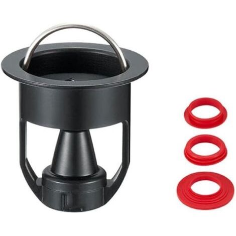 Pair Siphon de sol désodorisant pour salle de bain, prévention du reflux d'égout et prévention des insectes, noyau tout en cuivre universel (noir)
