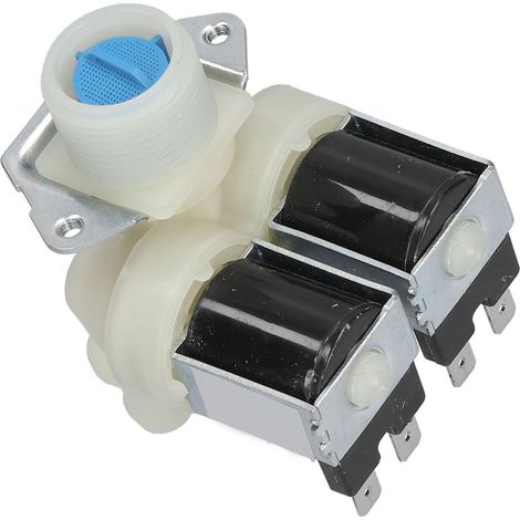 Électrovanne de remplacement pour lave-linge, vanne à double tête, accessoires pour lave-linge, 220-240 V CA (1/5)