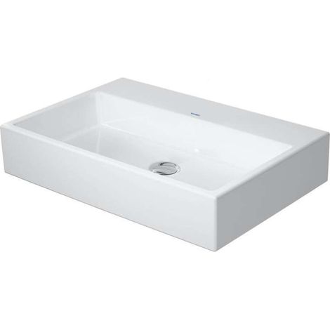 Duravit VERO AIR lavabo senza troppopieno con piattaforma per rubinetteria in geschl 700x470mm senza foro per rubinetteria bianco (1/2)