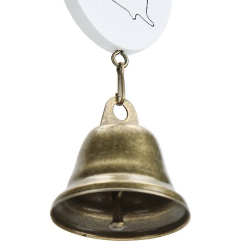 Carillon décoratif maison résine avec pendentif métal [Color Blanc] Dimensions 18cm pour jardin fenêtre cour (1/5)