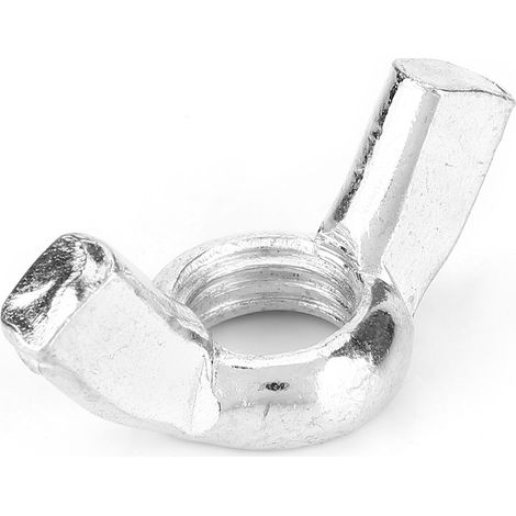 100 écrous papillon M3/M4/M5/M6/M8/M10/M12 en acier au carbone galvanisé (1/5)