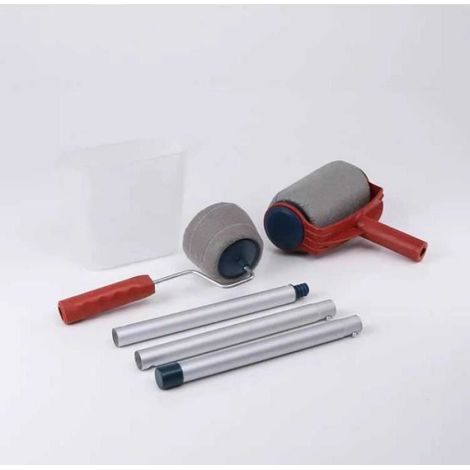 Rouleau De Peinture - Réservoir Intégré - Manche Extensible En Aluminium - 15 Cm - 1 Pièce (1/2)