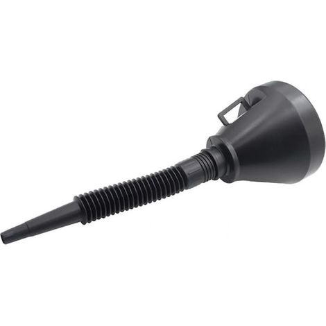 Trichter mit Filter – Chemikalienbeständiger Kunststoff – Schmale Düse 15–20 mm – Breite Düse 8–10 cm – Für Motorräder, Autos, Kleinmotoren – 35 cm – 1 Stück (1/5)