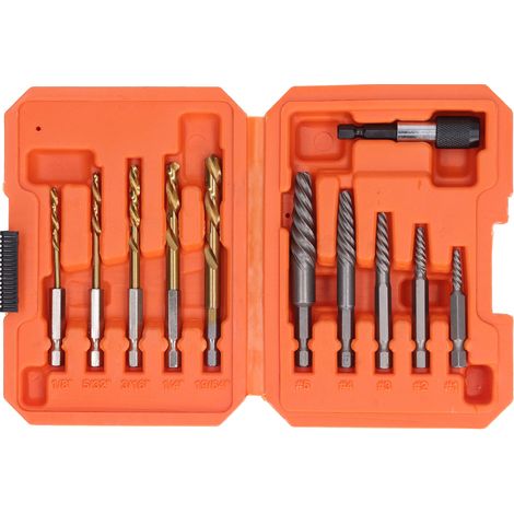 Kit extracteur vis cassées 11 pièces HHS professionnel outil retrait boulons tiges enlève-vis (1/5)