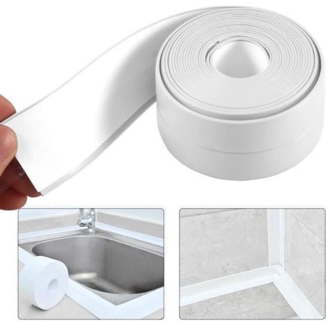 2pcs Ruban étanchéité Bande d\'étanchéité imperméable pour salle de bain