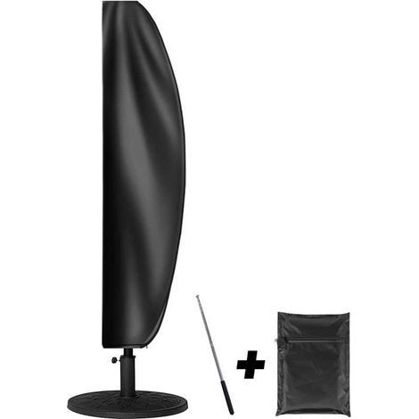 Waterproof 420D Oxford fabric cover with A244 zipper for garden umbrella protection. (1/4)