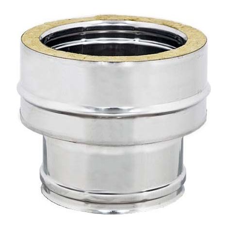 Raccordo inox mono parete f 150mm a doppia parete fm di 150 - de 200 mm (1/3)