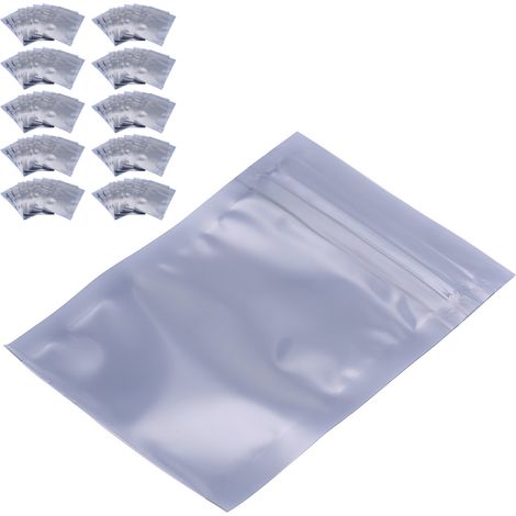 100 Stück/Set 6x9cm antistatische, wiederverschließbare Aufbewahrungsbeutel für elektronisches Zubehör (1/5)