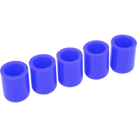 Lot de 5 bouchons pour tuyaux d'admission d'air automobile, en silicone, très résistants aux intempéries, adaptés aux tuyaux de 19 mm de diamètre, bleus. (1/5)