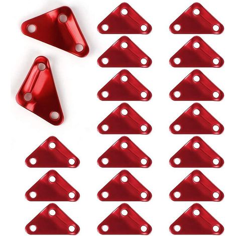 tendeur De Corde En Alliage D'aluminium De Tente (rouge), Ajusteur De Cble Triangulaire En Aluminium De 30 Pices, Tendeur De Cble De Tente Pour Le (1/5)