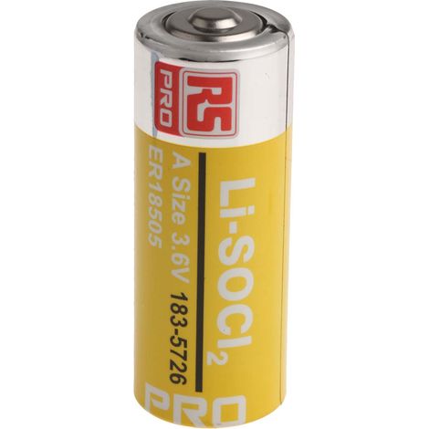Pile A, 3.6V, RS PRO, Lithium Thionyle Chloride, 4Ah ( Prix pour 1 )