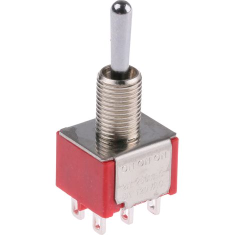 Interrupteur à levier RS PRO, On-On-On, 2RT, 2 A @ 250 V c.a. ( Prix pour 1 ) (1/3)