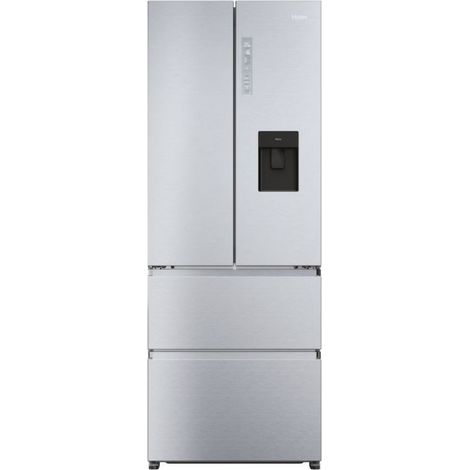 Haier – Réfrigérateur américain 444l no frost – Compresseur inverter – Distributeur d'eau avec réservoir – Classe énergétique E – 190x70x67.5cm (1/5)