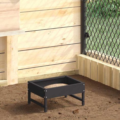 Vogelfutterhaus, schwarz, 80 x 28 x 13,5 cm (1/5)