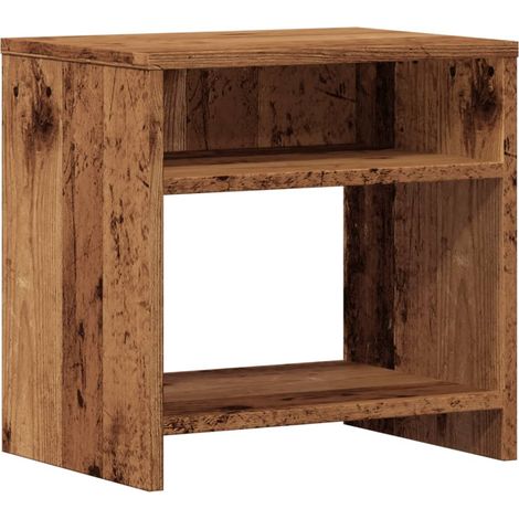 Maison Exclusive - Nachttisch Altholz-Optik 40x30x40 cm Holzwerks