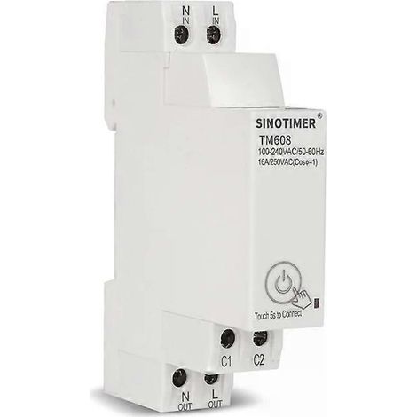 Compteur d'énergie intelligent WiFi monophasé 16 A, contrôle par application mobile, TM608 (1/5)