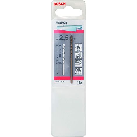 Broca HSS-CO 135 de 2,5/30 mm - B 2608585841