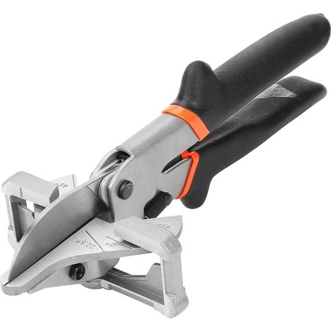 Cisaille manuelle pour goulotte PVC, coupe multi-angle avec joint, outil de coupe de moulures, réglable 0°-135° (1/5)