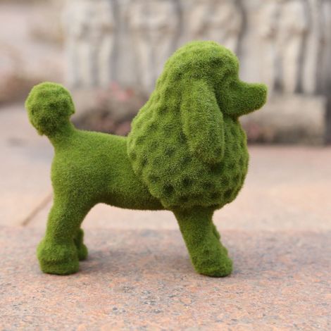 Figurine Animal Mousse Simulée en Résine Artisanale Style Européen, Statue Décorative pour Jardin, Modèle C (1/3)