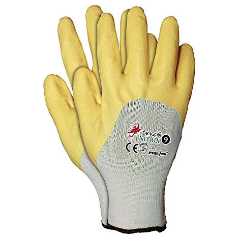 Guanti protettivi in nitrile Dragon Nitrix, taglia 9