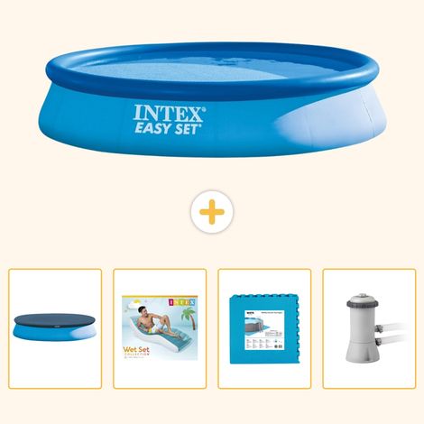 Intex Piscine Easy Set Ronde - 396x84 cm - 5-pièces S129 (1/5)