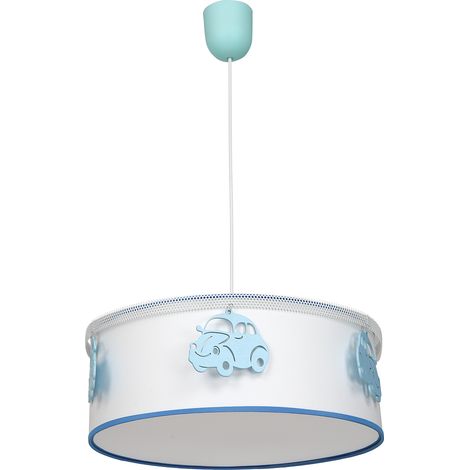 Suspension enfant Automobile Milagro E27 Ø35 bleu/blanc (1/5)