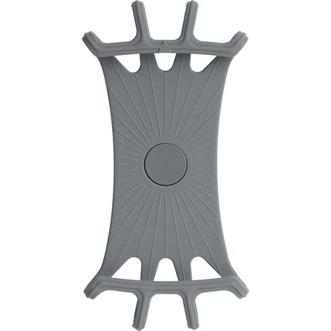 360° Support Telephone Velo,Support Telephone Moto Universel Réglable Anti-Vibrations en Silicone Compatible, Convient aux Vélos, VTT, Motos(Gris) (1/5)