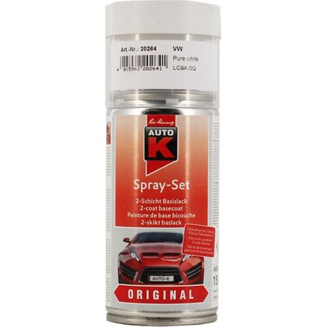 Bombe de peinture pour carrosserie - Volkswagen - LC9A 0Q Pure White - 150ml - Auto K