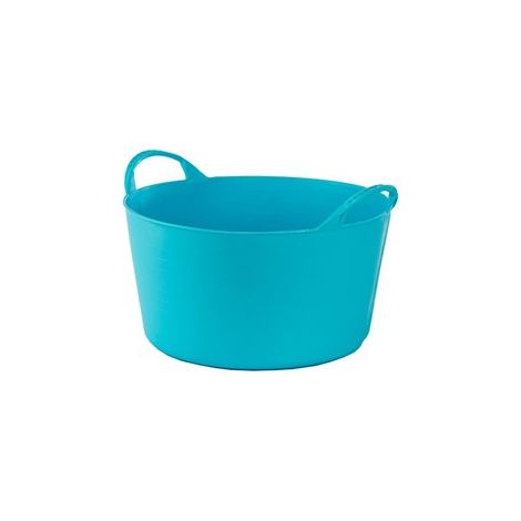 Capazo flexible Ø35x23cm de 12 litros de capacidad fabricado en plástico color azul (1/2)