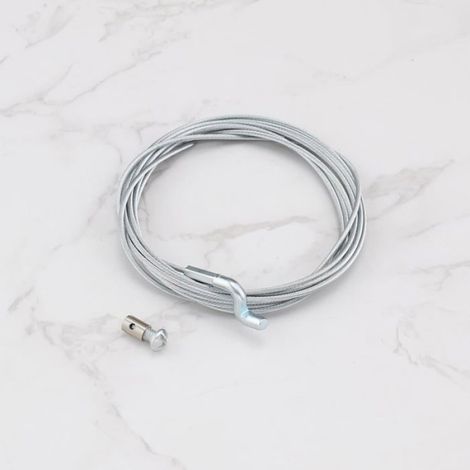 2 Pièces Cable d'accélérateur à Tête Z pour Tondeuse à Gazon 2000mm Crochet en Z Cable de Frein pour Moteur Extrémité Z Cable d'a (1/5)