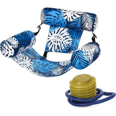 Chaises longues gonflables pour piscine, robustes et flottantes, idéales pour l'été à la plage et en mer. (1/5)