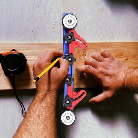 Guides d'alimentation pour scie circulaire, 1 pièce, alimentateur à rouleaux à roulement multifonctionnel B-- (1/5)