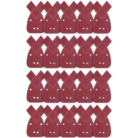 20 fogli abrasivi triangolari, fogli abrasivi grana 80, XU, fogli abrasivi a grana fine, carta abrasiva per dettagli, levigatrice palmare - KZQ (1/4)
