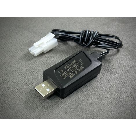 USB cable charger - NiMH 2A/10W.
