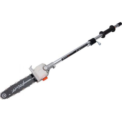 Daewoo – Élagueuse sur perche sans fil 25cm – Compatible multi-outils 62V – Système de coupe OREGON – Conception télescopique pour branches en hauteur