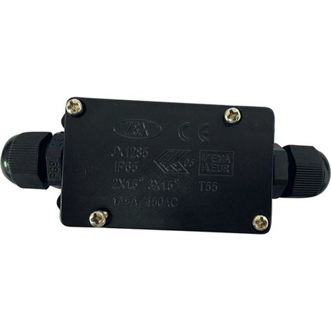 Scatola connessione nero IP68 ermetico e resistente all'acqua ad oltre 1 metro di profondità