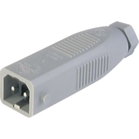Hirschmann 932 038-106-1 Netz-Steckverbinder STAS Stecker, gerade Gesamtpolzahl: 2 + PE 16 A Grau 1 (1/2)