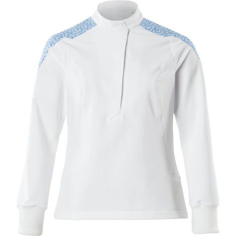 Mascot Schlupfkasack, Damen, ULTIMATE STRETCH Gr. 5XL, weiss/azurblau