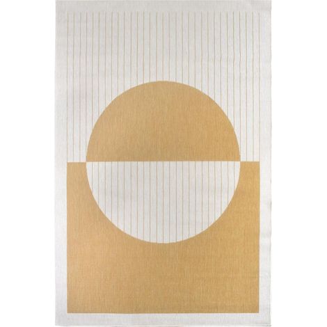 Tapis extérieur, kilim reversible AE REVERSIBLE 200x290 jaune (1/5)