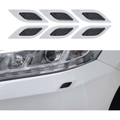 ABS-Antikollisionsleisten für Autos - , XU Reflektierender Türstoßstangenschutz Schwarz-Grau-Crezuo