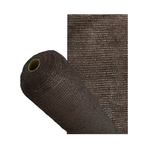 Malla Sombreo Rollo 1 x 50 metros, Reduce Radiación, Protección Jardín y Terraza, Regula Temperatura, Color Marrón