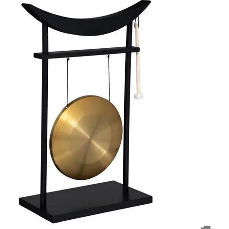 Atmosphera Toa gong decorativo nero e rame 69,5 cm