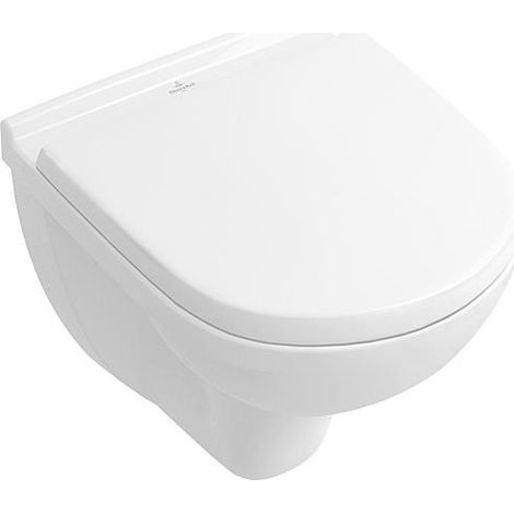 Pack WC Villeroy Boch O. NOVO WC suspendu compact+ Abbattant Softclose Blanc