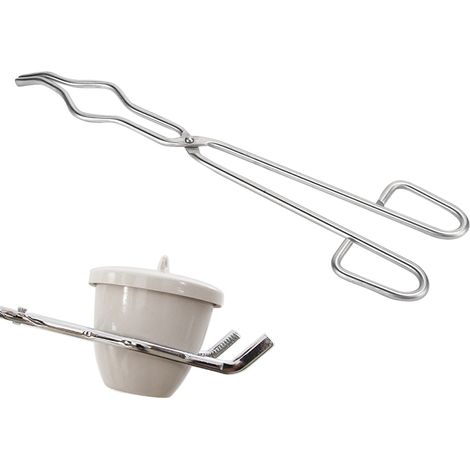 Pince à creuset de 40 cm, matériel de laboratoire en métal, pince de maintien pour bécher en acier inoxydable (1/5)