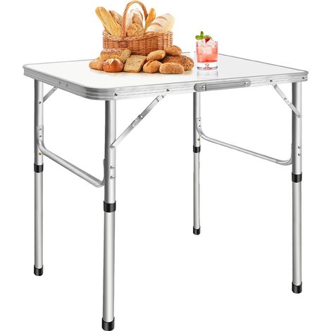 Mesa de camping plegable, altura ajustable, diseño portátil, mesa plegable (1/2)