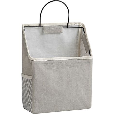 Sacs de rangement muraux en tissu, sacs de rangement à fixer sur les portes, adaptés aux chambres, salles de bains et cuisines, gris. (1/5)