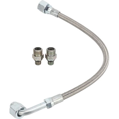 Tuyau d'alimentation d'huile turbo 3927911, tube d'arrivée turbine en alliage métallique avec raccord, remplacement pour Dodge Ram 5.9L 24V 1998-2002 (1/5)